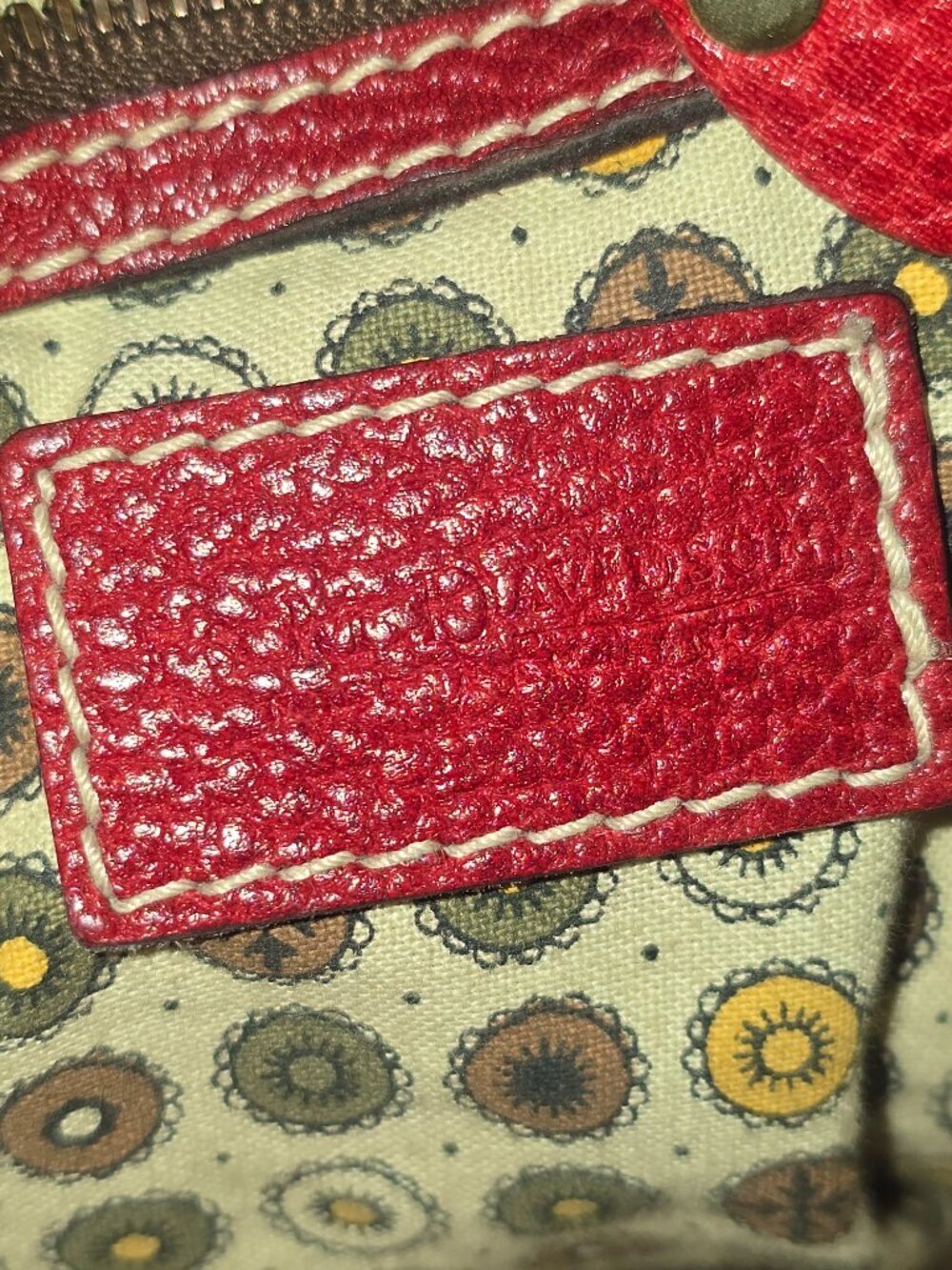 Vintage J&M Davidson Red Leather Handbag - Picture 14 of 16